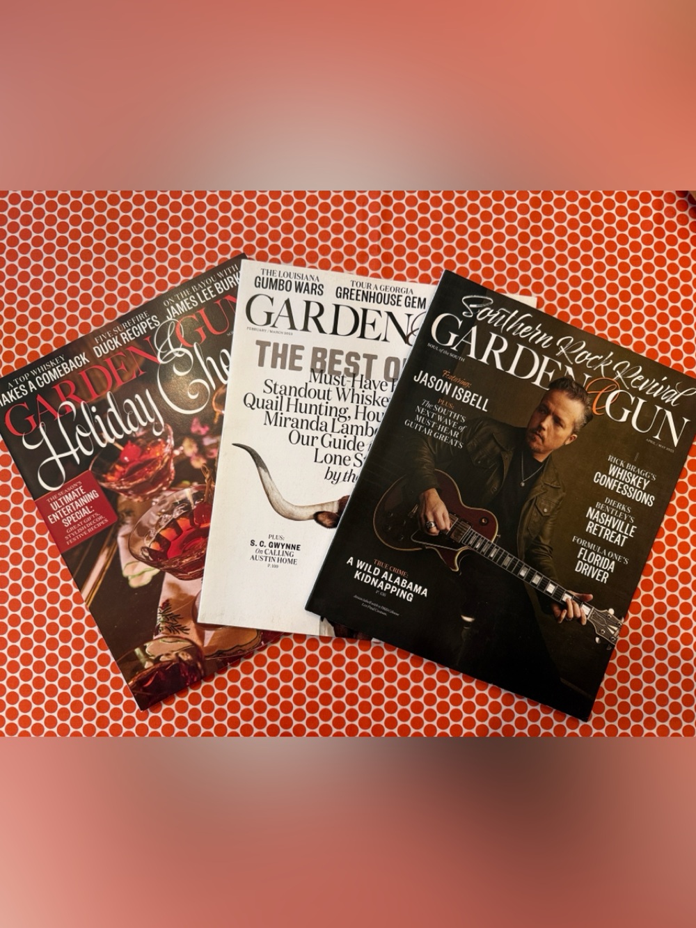 Garden & Gun Magazine Lot - 3 total magazines